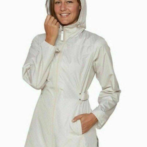 Jones New York Jackets & Blazers - Jones NY Parka in a Pocket Packable Rain Jacket